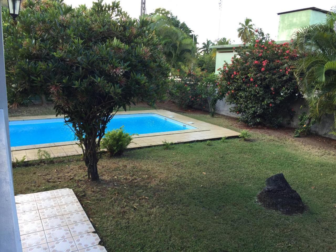 Appartamento T2 tropical en bord de piscine à 100m de la mer Le Carbet Esterno foto